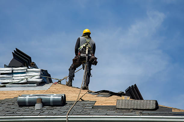 Professional Roof Replacement technician working in Two Dot, MT